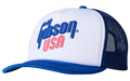 Headwear - Gibson USA Foam Trucker White / Blue