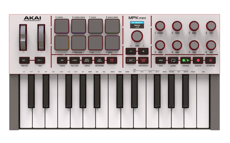 MPK MINI MK4 - WHITE/GREY AKAIPRO