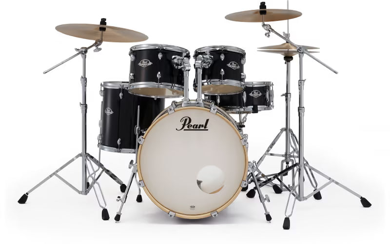 KIT EXX EXPORT 2016B/1007T/1208T/1414F + 1455S with Hardware 834 & SBR Cymbals - Jet Black