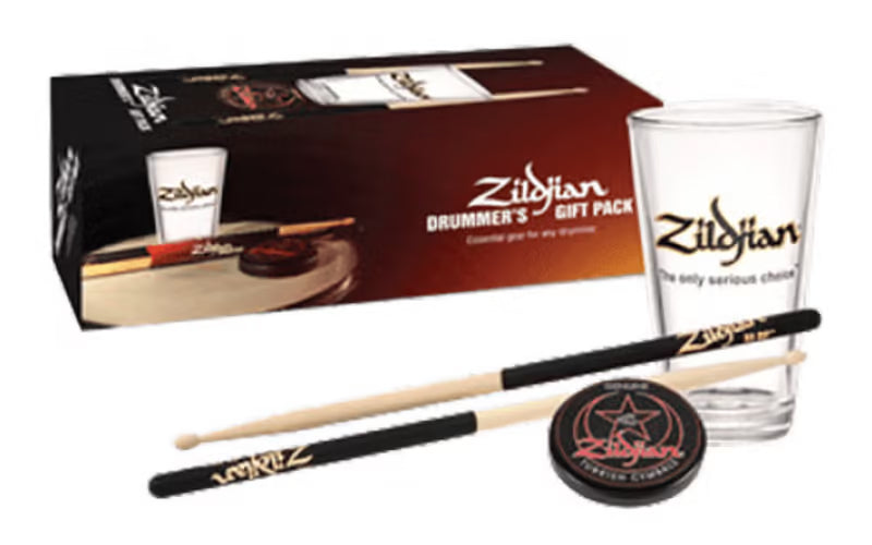 ZILDJIAN PACK - PINT GLASS, PAD & 5A DIP DRUMSTICKS
